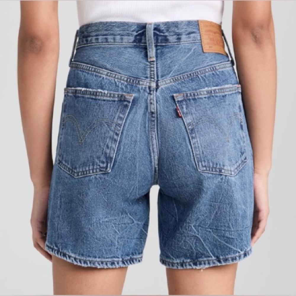 Levi's Blue Jean 501 Mid Thigh Shorts
